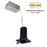 Nora 2" M2 Square LED Downlight, 850Lm/10W/2700K, 120V/Black
