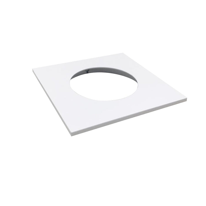 Nora Lighting Square Trim For Nm2-2Rdc, White - NM2-2SDTMPW