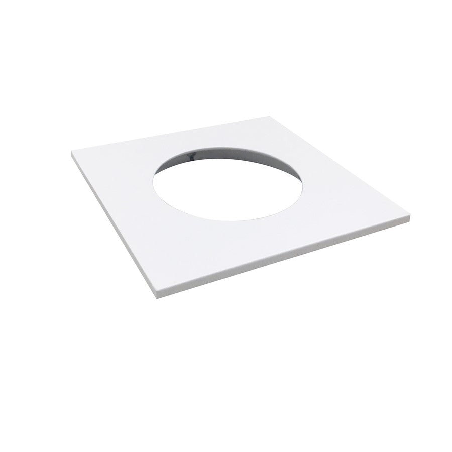 Nora Lighting Square Trim For Nm2-2Rdc, White - NM2-2SDTMPW