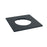 Nora Lighting Square Trim For Nm2-2R270, Black - NM2-2SETB