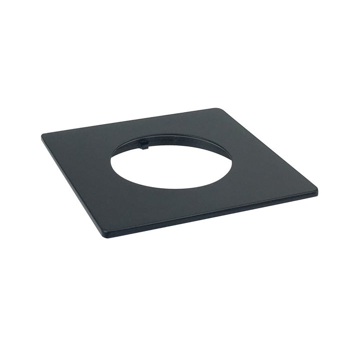 Nora Lighting Square Trim For Nm2-2R270, Black - NM2-2SETB