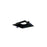 Nora Lighting Mls 1-Head Plate For 2" M2 LED Series, Black - NM2-MLS1BB
