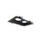 Nora MLS 2-Head Plate for 2" M2 LED Series, Blk, Matte Blk - NM2-MLS2BB