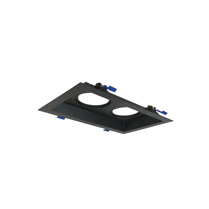 Nora MLS 2-Head Plate for 2" M2 LED Series, Blk, Matte Blk - NM2-MLS2BB