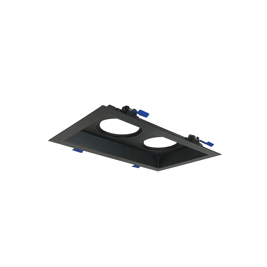 Nora MLS 2-Head Plate for 2" M2 LED Series, Blk, Matte Blk - NM2-MLS2BB