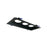 Nora Lighting Mls 3-Head Plate For 2" M2 LED Series, Black - NM2-MLS3BB