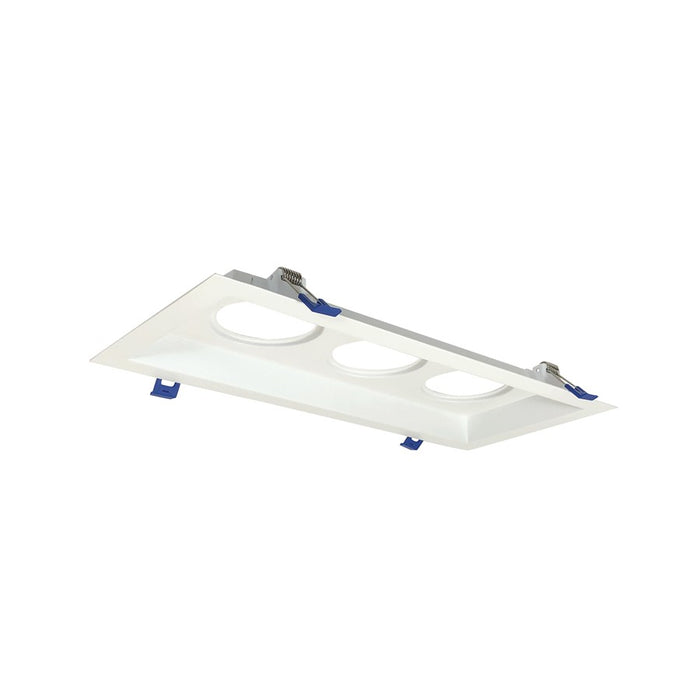 Nora Lighting Mls 3-Head Plate For 2" M2 LED Series, White - NM2-MLS3MPW