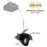 Nora 4" M4 Round LED Elbow/950Lm/12W/2700K, 120V/Black