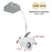 Nora 4" M4 Round LED Elbow/950Lm/12W/2700K, 120V/White