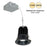 Nora 4" M4 Round LED Downlight, 1100Lm/15W/2700K, 120V/Black