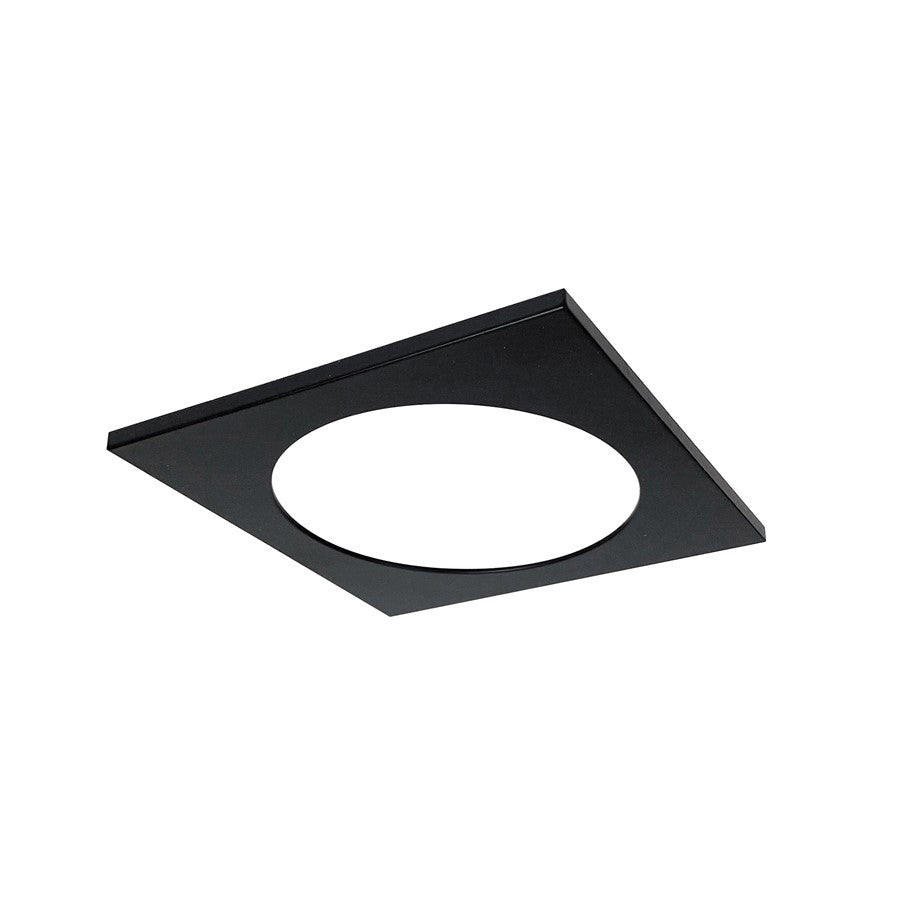Nora Lighting Square Trim For Nm4-R470, Black - NM4-SETB