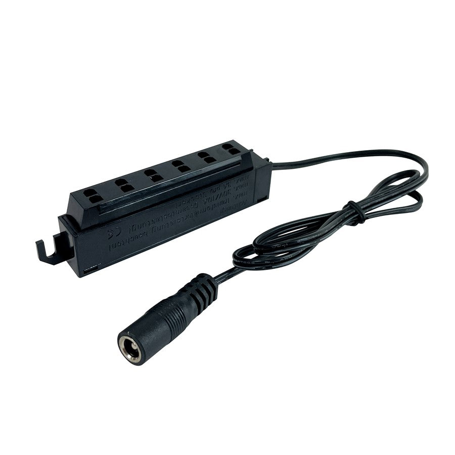 Nora 24" 6-Port Power Line Interconnect For Josh Puck, Black - NMPA-6P-24B