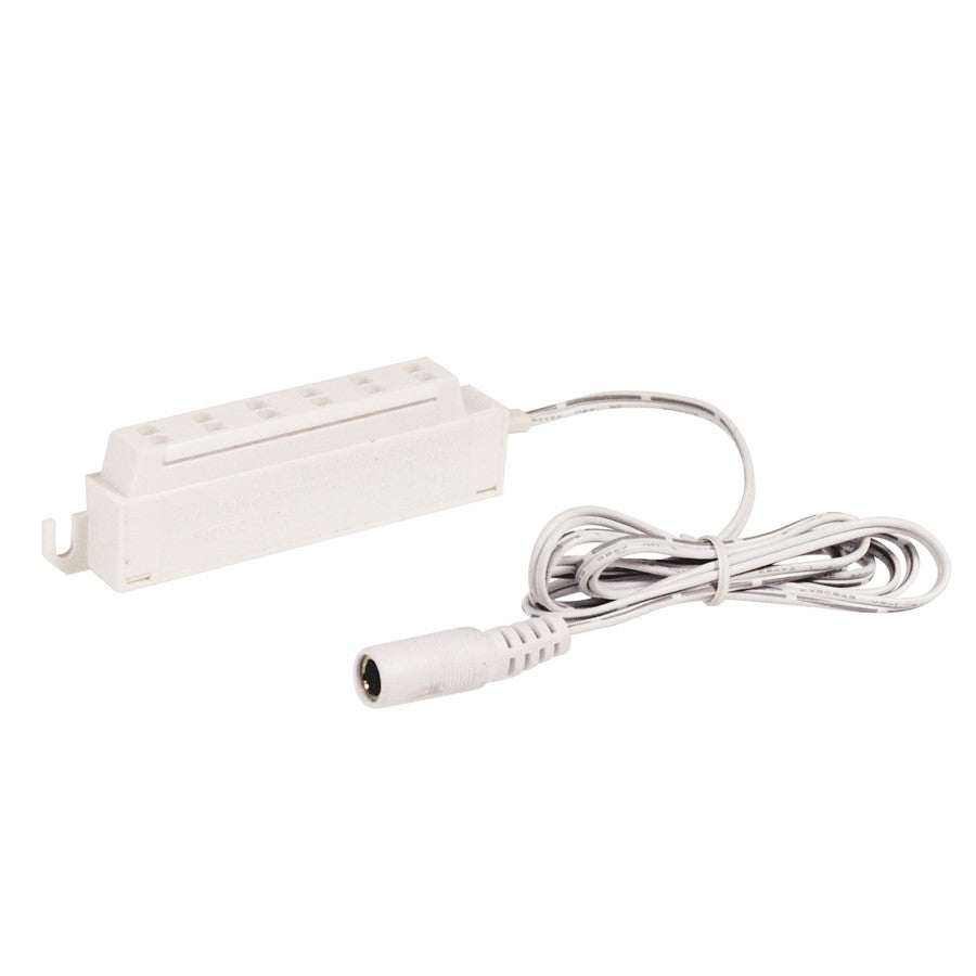 Nora 24" 6-Port Power Line Interconnect For Josh Puck, White - NMPA-6P-24W