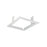 Nora Lighting 1 Lamp Flange Kit For Trimless, White - NMRTL-1FKW