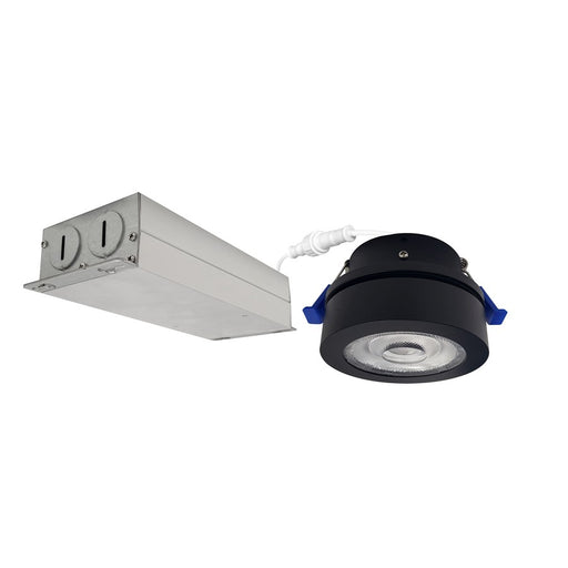 Nora 4" M-Wave Can-Less LED Downlight, 2700K, Black - NMW-427B