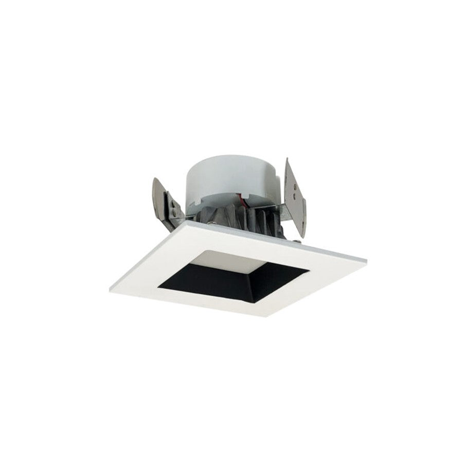 Nora 4" Onyx Square LED Retro Reflect 900Lm/14.5W/2700K, WH - NOX-43627WW-9