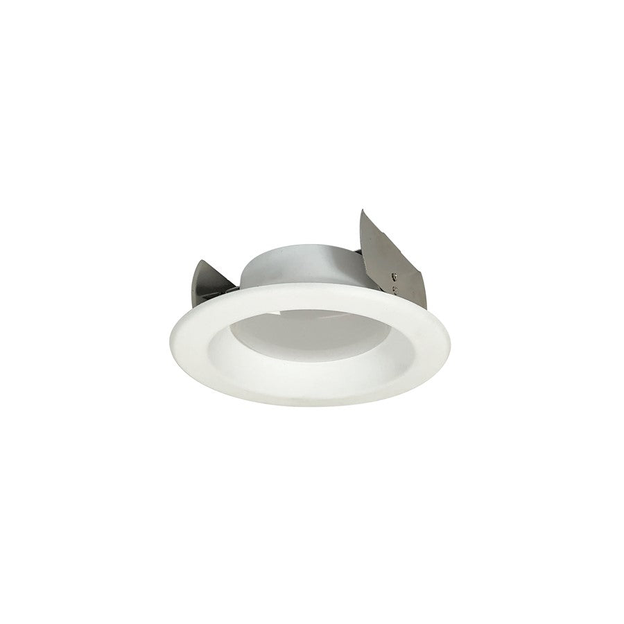 Nora 4" Ac Onyx LED Retrofit Reflector, 700Lm/10.5W/3500K, White - NOXAC-43135WW