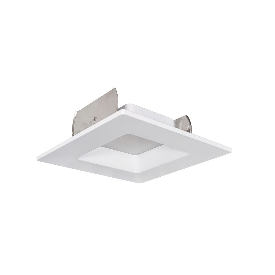 Nora 4" Ac Onyx Square LED Retro Reflect, 14.5W/4000K, WH - NOXAC-43640WW-HL