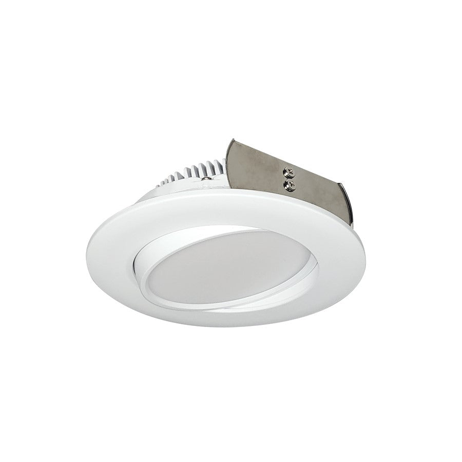 Nora 4" Ac Onyx Round LED Retrofit, 800Lm/11W, White - NOXAC-4RGTWWW