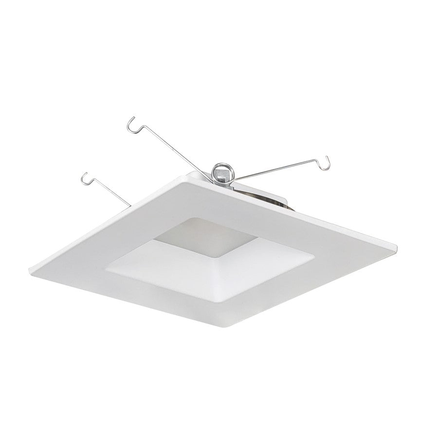 Nora 6" Ac Onyx Square LED Retro Reflect/1100Lm/17W/4000K, WH - NOXAC-63640WW-HL
