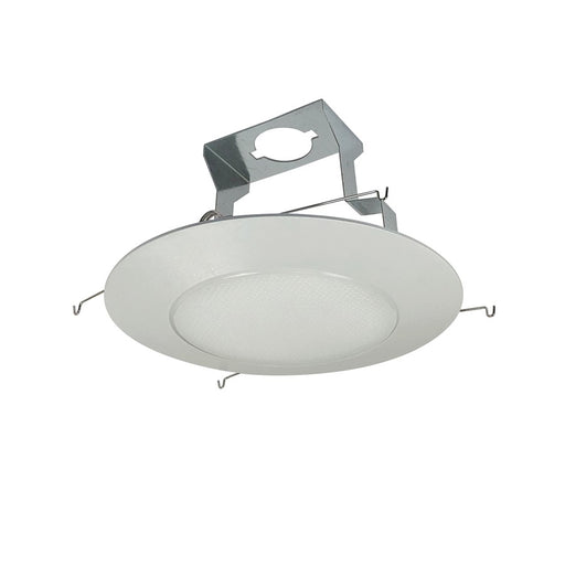 Nora Lighting 6" Albalite Lens/Plastic Trim/Bracket, White - NP-322