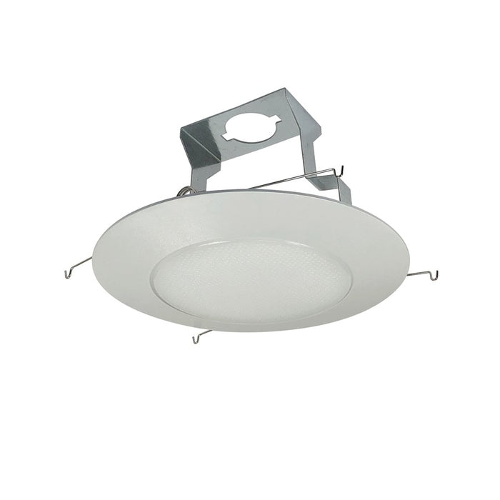 Nora Lighting 6" Albalite Lens/Plastic Trim/Bracket, White - NP-322