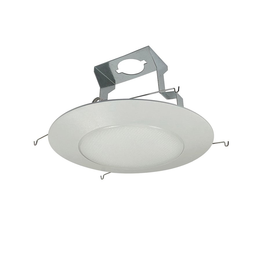 Nora Lighting 6" Albalite Lens/Plastic Trim/Bracket, White - NP-322