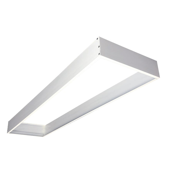 Nora Surface Mounting Frame For 1'X4' LED Backlit Panels, White - NPDBL-14DDFK-W
