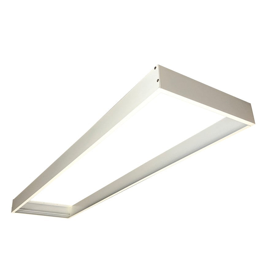 Nora Surface Mting Frame For 1'X4' LED Backlit Panels, WH 2.25" - NPDBL-14DFK-W