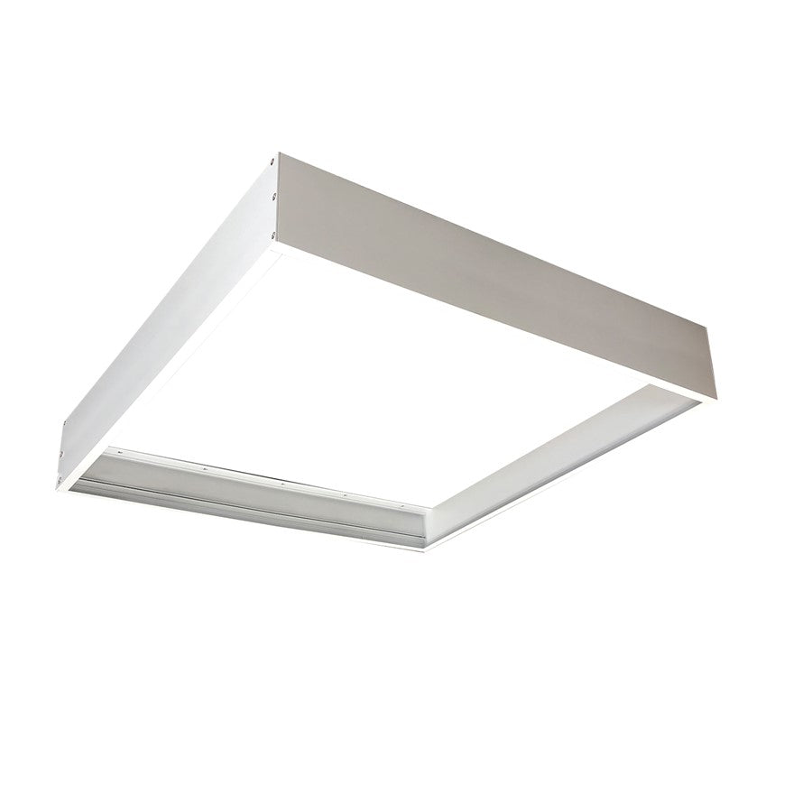 Nora Surface Mounting Frame For 2'X2' LED Backlit Panels, White - NPDBL-22DDFK-W