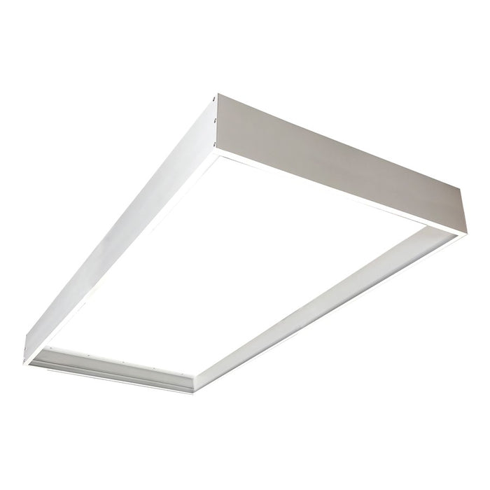 Nora Surface Mounting Frame For 2'X4' LED Backlit Panels, White - NPDBL-24DDFK-W
