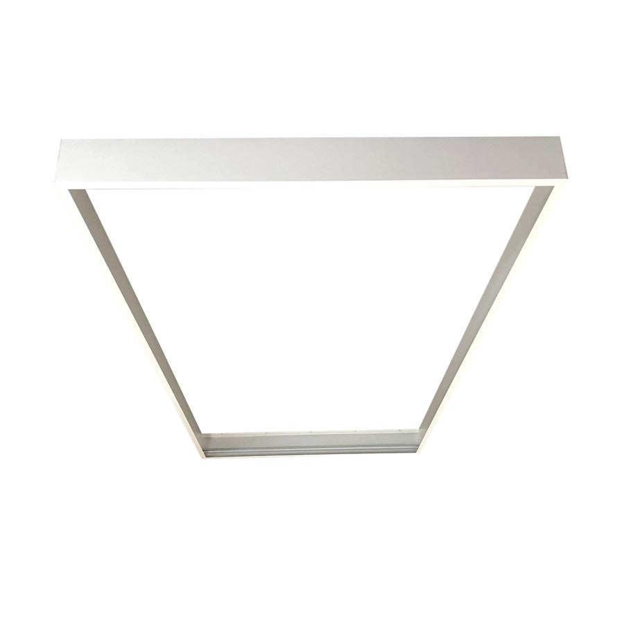 Nora Surface Mting Frame For 2'X4' LED Backlit Panels, WH 2.25" - NPDBL-24DFK-W