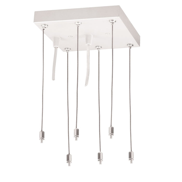 Nora Pendant Mounting Kit/Canopy For LED Back-Lit Panels, White - NPDBL-PKW