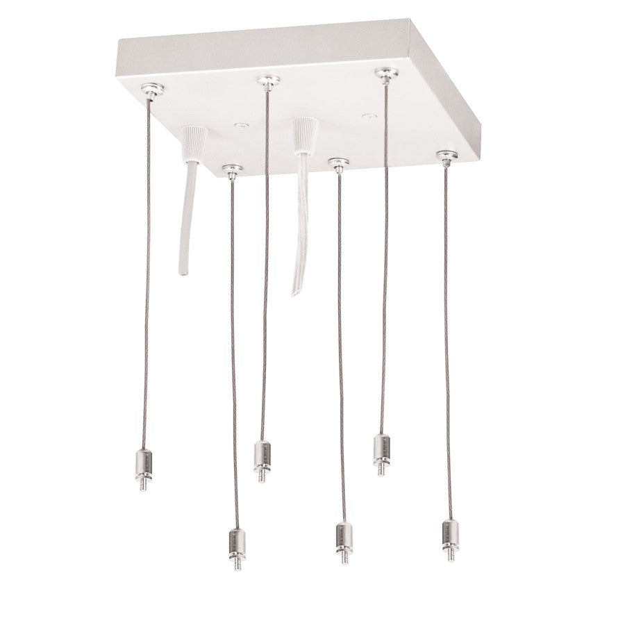 Nora Pendant Mounting Kit/Canopy For LED Back-Lit Panels, White - NPDBL-PKW
