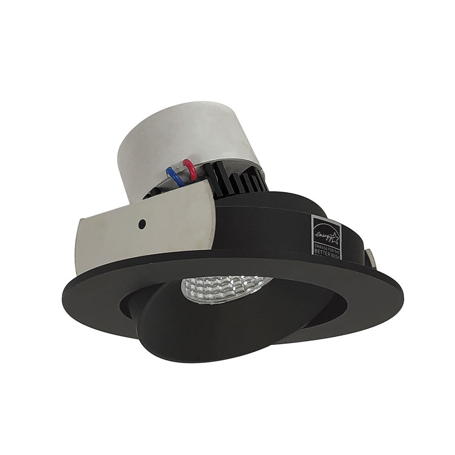 Nora 4" Pearl LED Rnd Cone, Blk Rfl/Flg, 2700K, Blk Rfl/Blk Flg - NPR-4RC27XBB