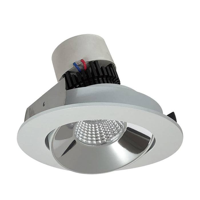Nora 4" Pearl LED Rnd Cone, Clr, 2700K, Clr Rfl/MPW Flg - NPR-4RC27XCMPW