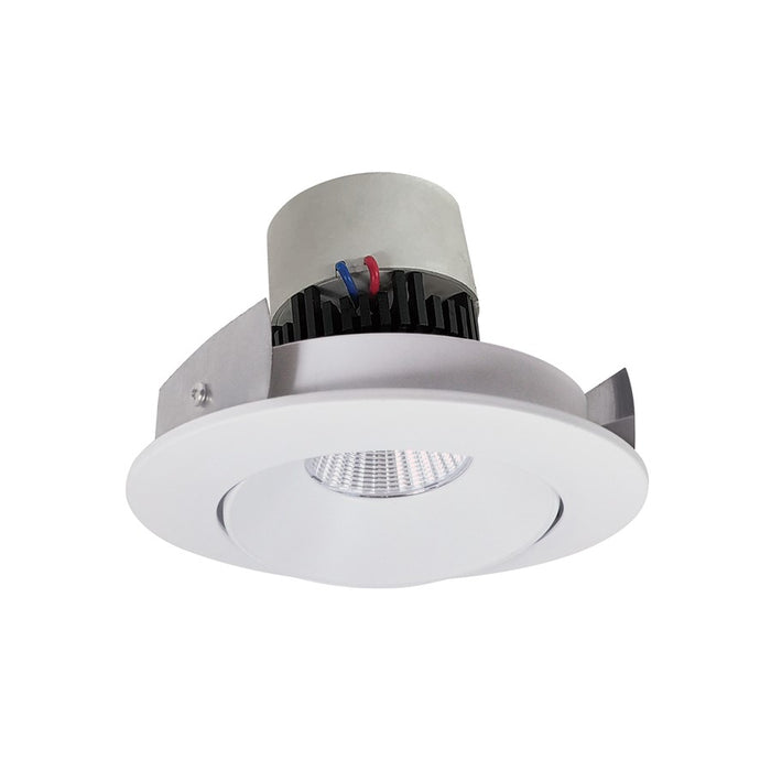 Nora 4" Pearl LED Round Cone Retrofit, 12W/3000K, MWH/Flange - NPR-4RC30XMPW