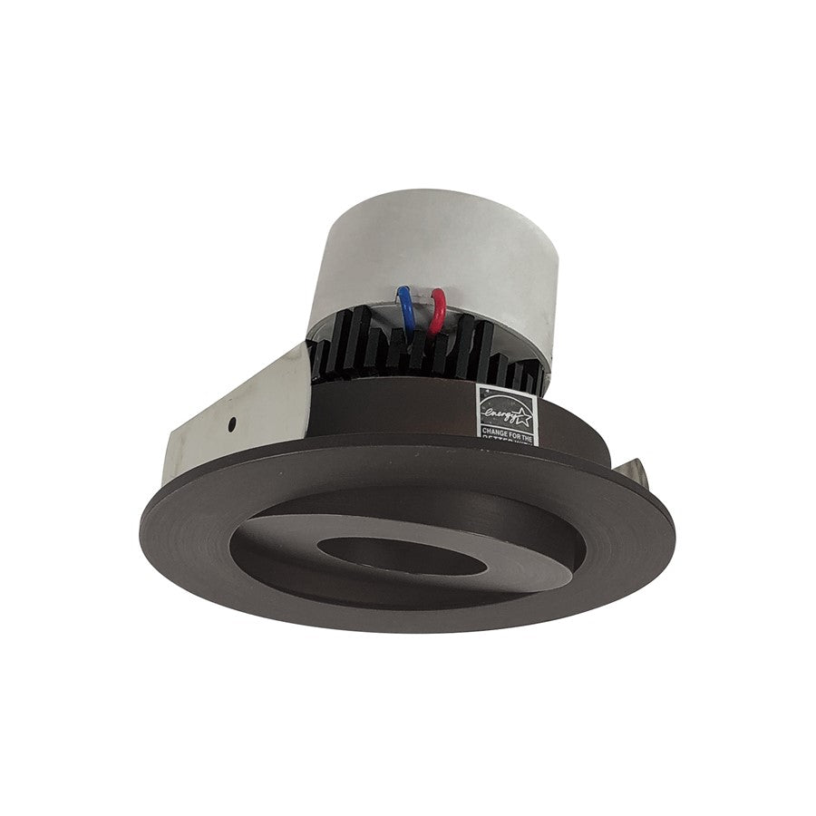Nora 4" Pearl LED Round Gimbal Retrofit, 1000Lm/12W/3000K, Bronze - NPR-4RG30XBZ