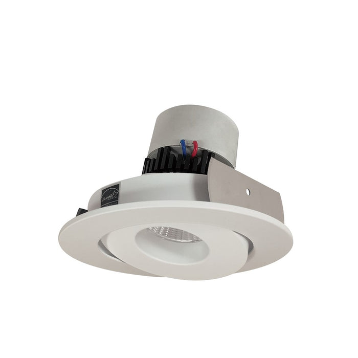 Nora 4" Pearl LED Round Gimbal Retrofit, 1000Lm/12W/3000K, White - NPR-4RG30XWW