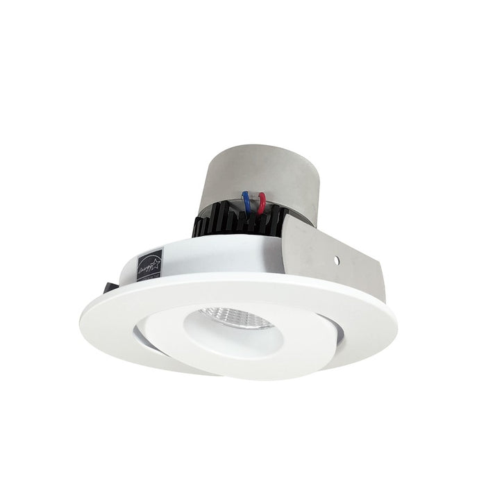 Nora 4" Pearl LED Round Gimbal Retrofit, 1000Lm/12W/3500K, MWH - NPR-4RG35XMPW