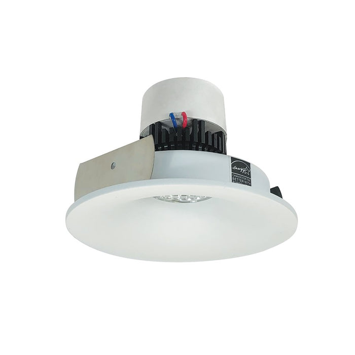 Nora 4" Pearl LED Round Bullnose Retrofit, 800Lm/12W, White - NPR-4RNBCDXMPW