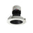 Nora 4" Pearl LED Round Retro Reflect, 12W/2700K, BK/WH Flange - NPR-4RNDC27XBW
