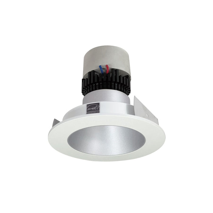 Nora 4" Pearl LED RD Retro Reflect, 12W/2700K, Haze/WH Flange - NPR-4RNDC27XHW