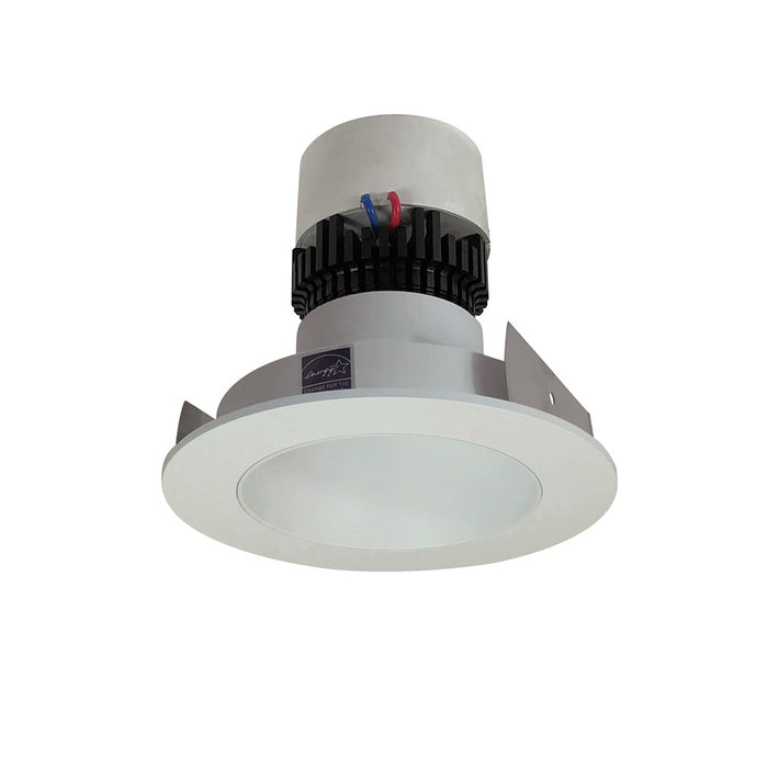 Nora 4" Pearl LED Round Retro Reflect, 12W/2700K, WH/Flange - NPR-4RNDC27XWW