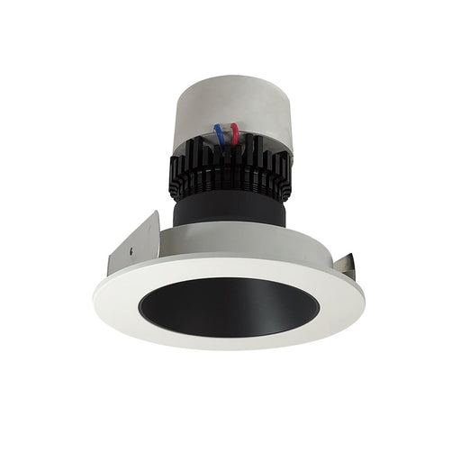 Nora 4" Pearl LED Rnd Retro Rfl, 3000K, Blk Rfl/Wh Flg - NPR-4RNDC30XBW