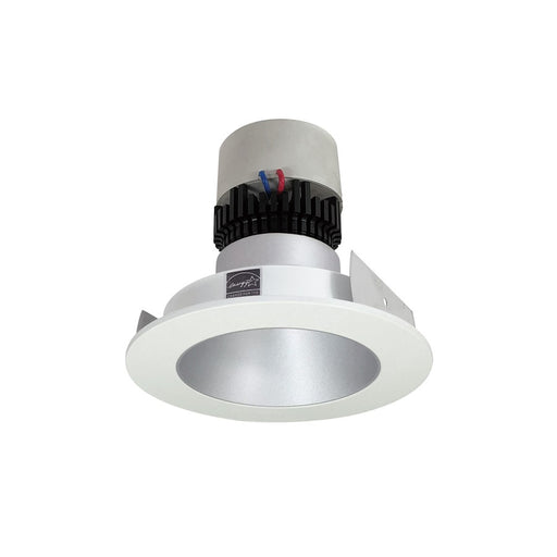 Nora 4" Pearl LED Rnd Retro Rfl, 3000K, Haze Rfl/Wh Flg - NPR-4RNDC30XHW