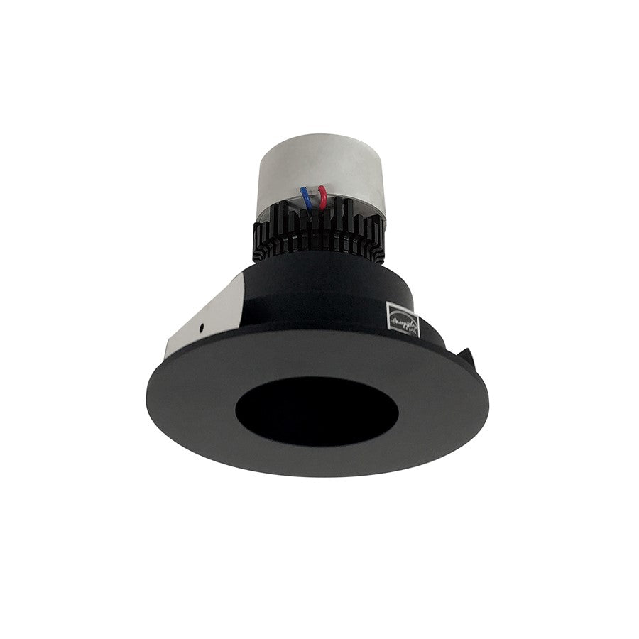 Nora 4" Pearl LED Rnd Pinhole, 2700K, Blk Pinhole Rfl/Blk Flg - NPR-4RPH27XBB