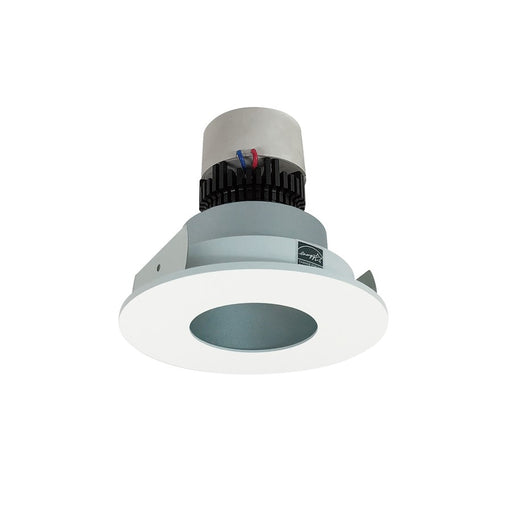 Nora 4" Pearl LED Rnd, 3000K, Haze Pinhole Rfl/MPW Flg - NPR-4RPH30XHZMPW