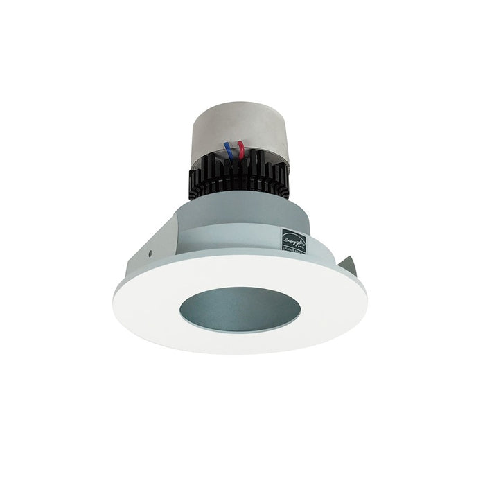 Nora 4" Pearl LED Rnd, 3000K, Haze Pinhole Rfl/MPW Flg - NPR-4RPH30XHZMPW