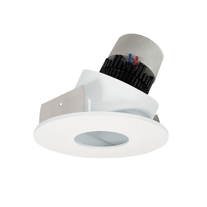 Nora 4" Pearl LED Rnd Adj, 3000K, MPW Pinhole Rfl/MPW Flg - NPR-4RPHA30XMPW
